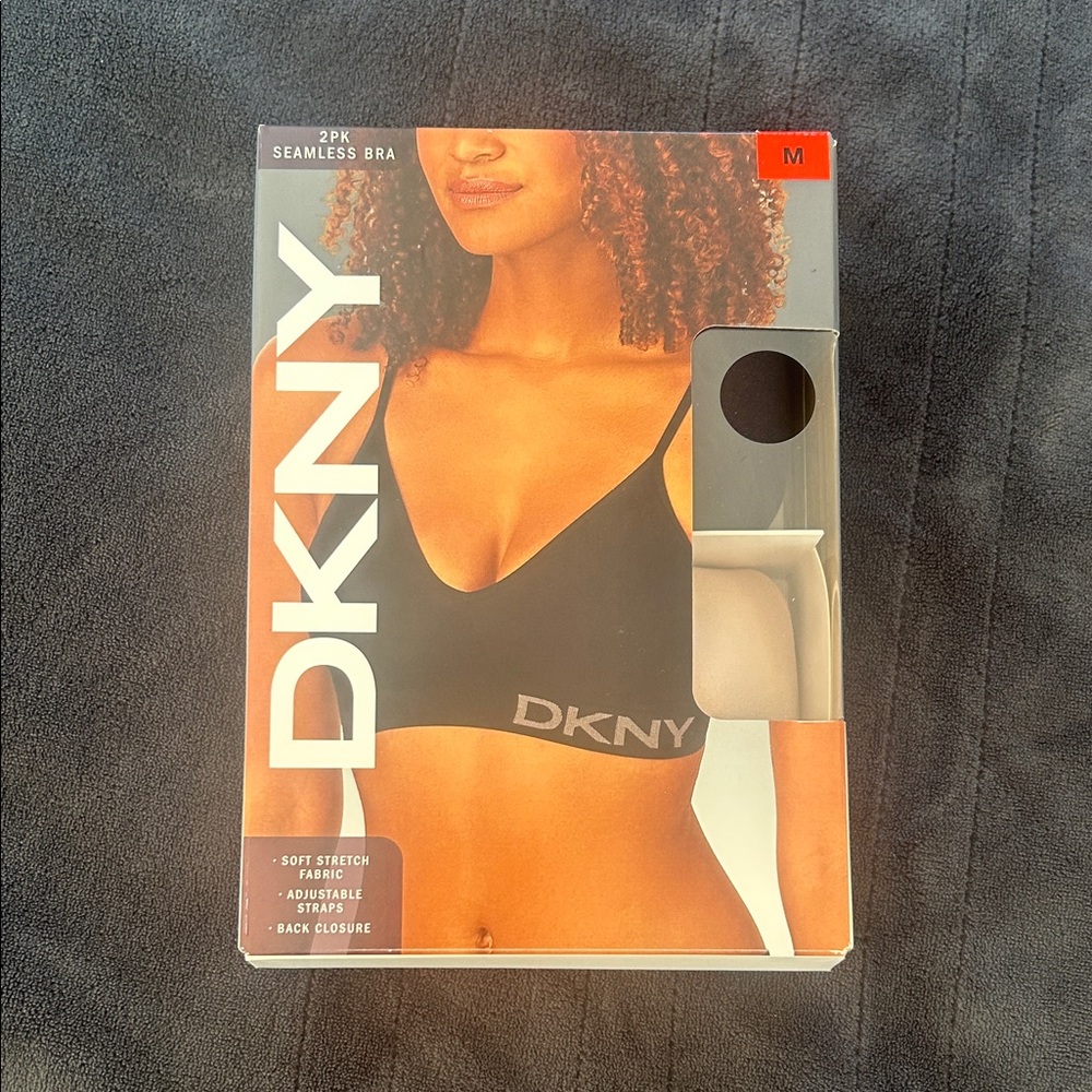 DKNY Black Seamless Bra Set-NIB